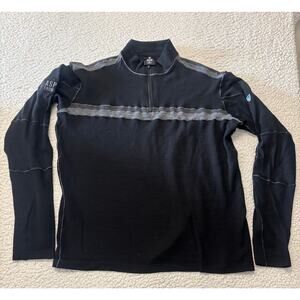 Kuhl Mens 1/4 Zip 100% Merino Wool Pullover Size XL